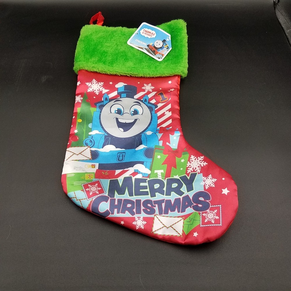 Thomas The Train Christmas Kids SILKY Fur Stocking NEW 15"
